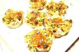 Appetizers and Snacks — Deconstructed Egg Rolls Muffin Tin Style