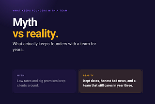 Why founders stay: myth vs reality