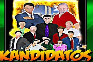 Kandidatos, um jogo de R$ 1,50 em que candidatos presidenciais brigam uns com os outros