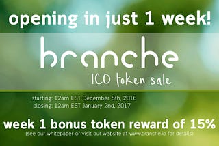 One week until our ICO launch!