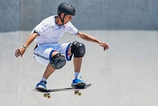 The U.S. Skater in Golden Goose Sneakers wins a bronze medal