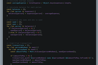 Coding: Simplify Expense Splits Using Splitwise in JavaScript
