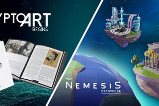 The Nemesis consolidates its partnership with ‘Crypto Art Begins’ during a historic flight from…