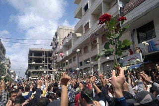 WE SYRIANS, WANT A FREE & DEMOCRATIC SYRIA!