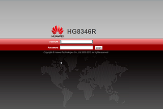 PWNED: Huawei ONT HG8346R