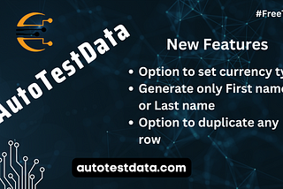 What’s New In AutoTestData?