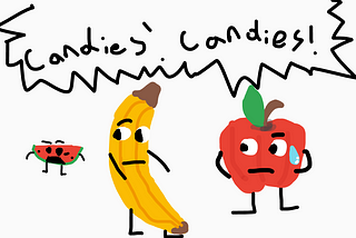 Apple and Banana’s Adventures: The Careless Candies