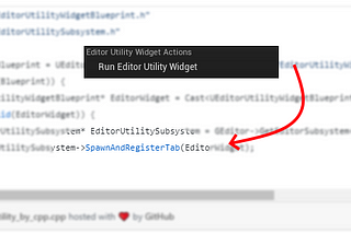 Unreal — open editor utility widget by C++