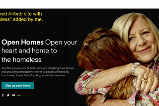 Airbnb for the homeless?