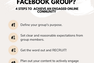 4 steps to consider when launching a Facebook group