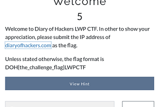 CTF walkthrough ctf.diaryofhackers.com