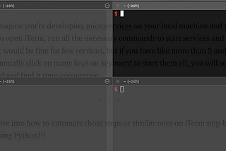 Automate your iTerm
