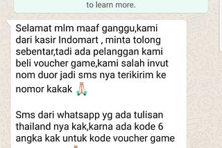 Menghindari Peretasan dan Penipuan mengatasnamakan Indomaret / Alfamart