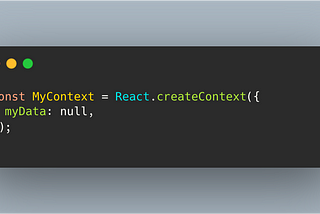 React context code snippet