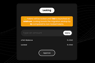 TAO Update (Locked Staking Migration) — 30th June 2021