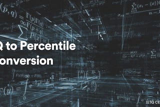 IQ Percentile and Rarity Chart