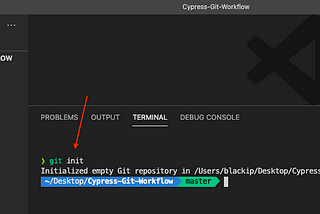 Git and Cypress script work flow