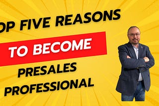 Top Five Reasons to Be a Cloud Presales Engineer