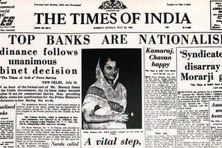 Nationalisation of Banks in India