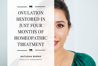 Case Study of Sarah — Menstruation Restored in Just 1 Month and Ovulation Restored in 4 Months…