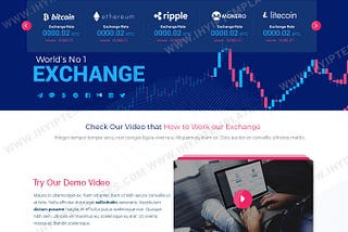 Crypto Exchange Template for trading website