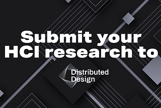 Publish your article with Distributed Design