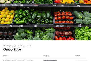 Grocery Management & Delivery Dashboard UI Design