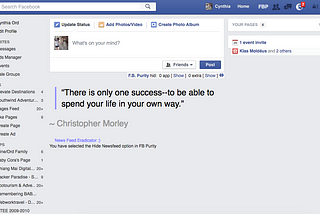 How I Removed My Facebook News Feed (and Why)