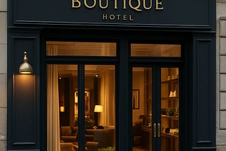 The Facade of a Urban Boutique Hotel