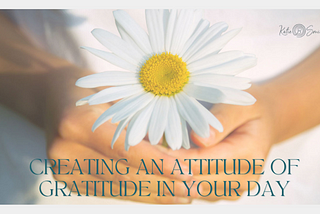 Creating an Attitude of Gratitude in Your Day