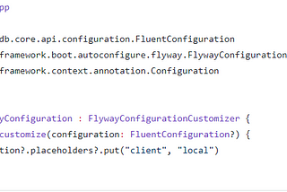 Using Flyway with Spring boot