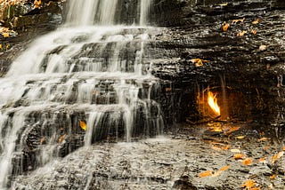 The Other Buffalo-Area Waterfall: The Eternal Flame
