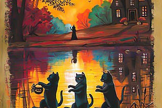 HOT Halloween Salem sanctuary for wayward cats poster