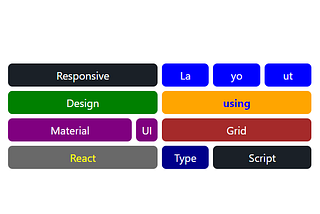 Responsive Layout using Grid in React