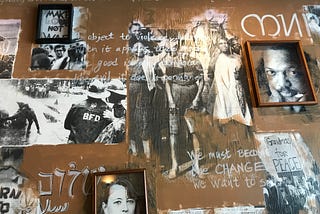 Peace and change mural, Busboys and Poets — Washington DC