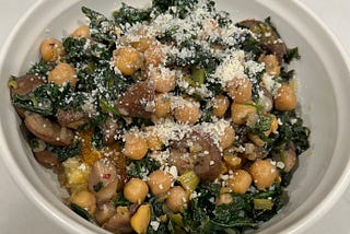 Recipe Club #4: Cheesy Polenta with Mushrooms, Chickpeas and Kale