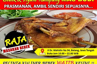 Bebek Goreng Empuk,Tempat Makan Untuk Keluarga Terdekat,Rumah Makan Recommended Terdekat