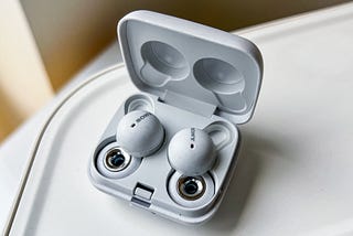 Sony LinkBuds with Conventional Open-Ring Earbud for Ambient Sounds and Alexa Built-In.
