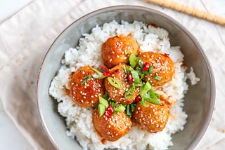 Korean Style Turkey Meatballs