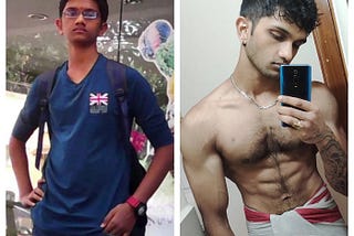 6-year transformation of the author from skinny fat to aesthetic and shredded