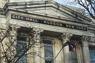 Front of City Hall, Hudson, NY