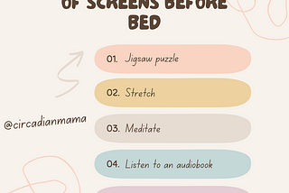 Five Things To Do Instead of Screens Before Bed