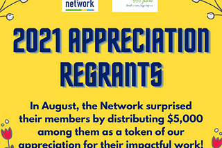 Network Partners with The Good People Fund for Appreciation Regrants