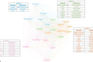 Network Analysis with Gephi from Twitter Followings
