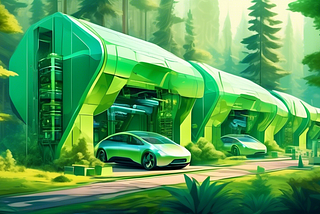 An Electric Cars Manufacture Image — Indonesia as the Detroit Of Southeast Asia Illustration made by Stable Diffusion 3 API