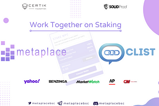 Metaplace <> Chainlist Will Work Together on Staking Platform!!