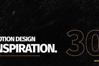 Motion Design Inspiration 30
