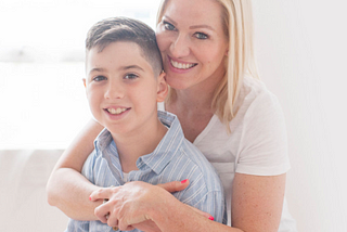 Hayley Winter with her son Ethan Fazli