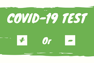 I did the test for COVID-19 and the result was…..