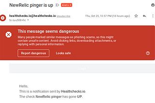 Investigating Gmail’s “This message seems dangerous”